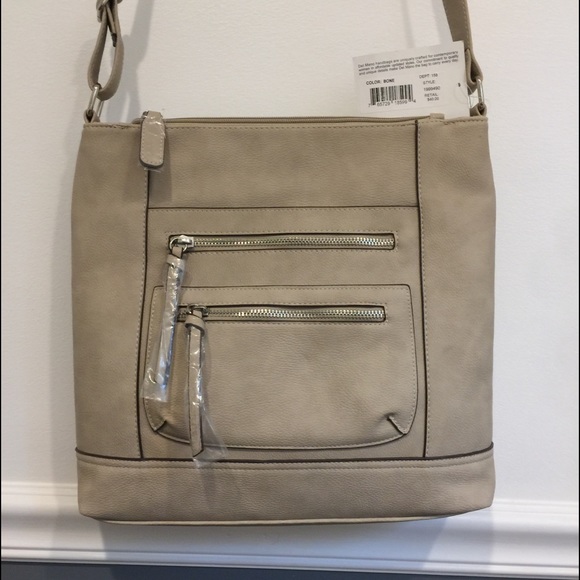 Black or bone color purse/ : handbag.   New!! - Picture 1 of 4